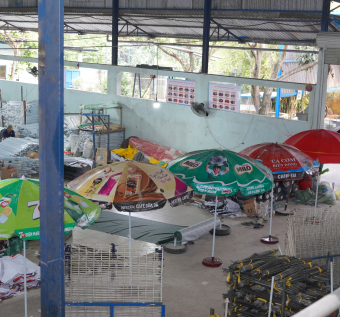 Xưởng sản xuất dù Bảo Thành