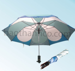 DÙ GẤP 2 CÁN NHỰA R60-04